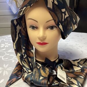 Vtg. Banana Republic Silk Scarf - NICE FUNKY.  colors n design is beautiful